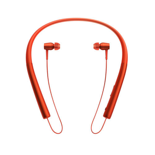 SONY, HI, RES, in-ear, Bluetooth, HEADBAND, headphones, RED, 