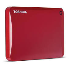 TOSHIBA, CONNECT, II, PORTABLE, 2TB, 2.5, USB, Disk, WITH, B/UP, S/W, (RED), 3YR, 