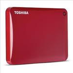 TOSHIBA, CONNECT, II, PORTABLE, 2TB, 2.5, USB, Disk, WITH, B/UP, S/W, (RED), 3YR, 