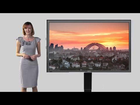 Hitachi, 65, Multi-Touch, LCD, Panel, Bundle, with, 1.8M, stand, and, Starboard, SW, 