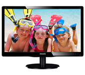 Philips, 200V4QSBR, 19.5in, Monitor, LED, images, in, vivid, colors, 