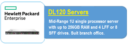 HPE DL 120 Servers