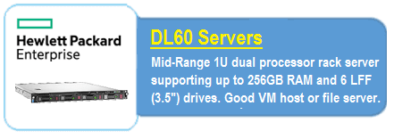 HPE DL 60 Servers