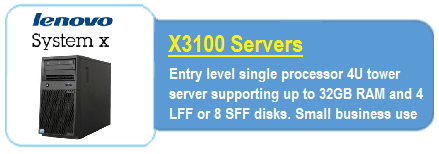 Lenovo X3100 Servers