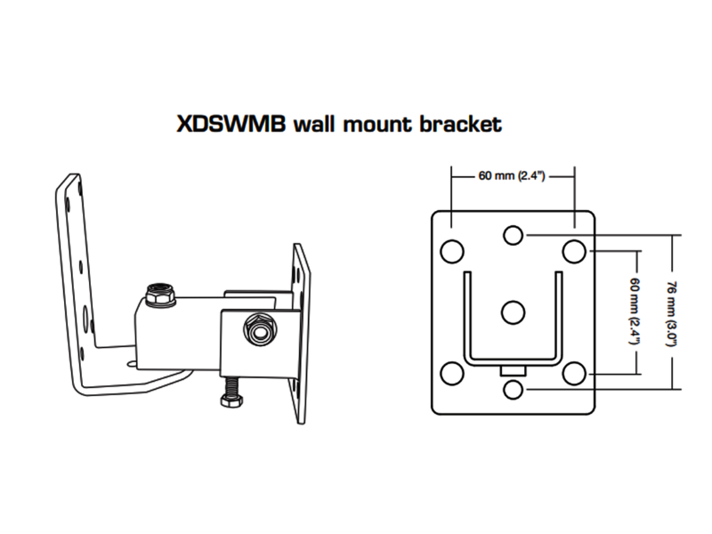 Australian, Monitor, Wall, bracket, to, suit, XDS8, XDS10, &, XDS12, 