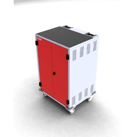 Gilkon, LCMT-30, -, 30, Bay, PC, Vault, Trolley, w/, Eco, System, -, Red, Doors, 