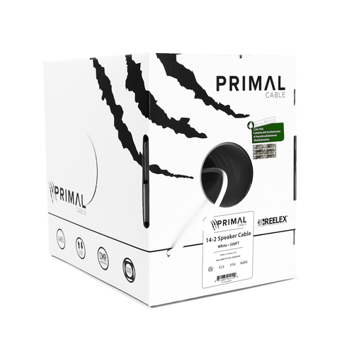 PRIMAL, 14AWG, 2, CORE, 152M, BLACK, SPEAKER, CABLE, PR14-2B, ICE-CABLE, 