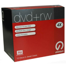 Shintaro, DVD+RW, 4.7GB, 4X, i10Pk, (inkjet), 