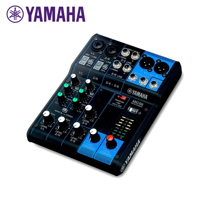 Console/Yamaha: Yamaha, MG06, 6-Channel, Mixing, Console, 
