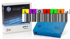Custom, bar, code, labels, supplied, and, applied, to, purchased, HP/Sony, tapes, (per, label), 
