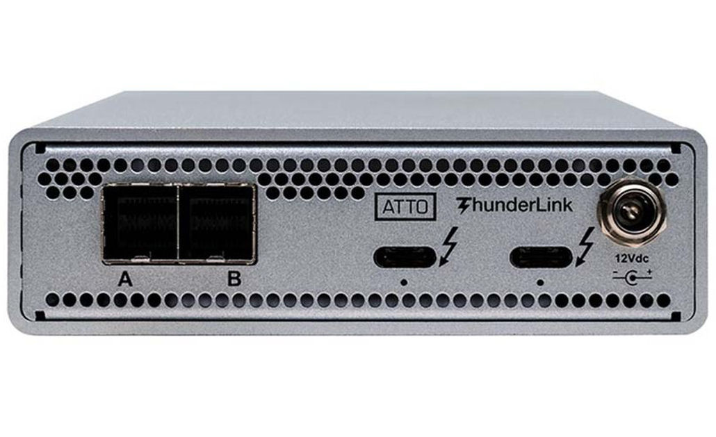 ATTO, Thunderbolt, 3, to, SAS/SATA, 2, Port, Adapter, TLSH-3128-D00, 