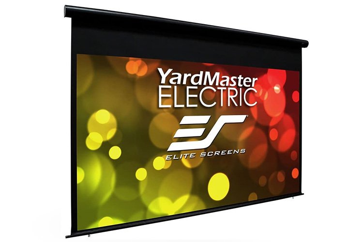Elite, Screens, YardMaster, 110, 16:9, Motorised, Fibreglass, Back, Flame, Retardant, Projector, Screen, 
