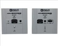 Movii, HDMI, 60m, Extender, -, Cat, 6, Wall, Plate, 