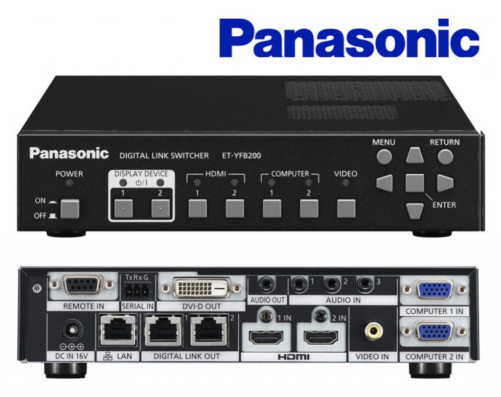 AV Control/Panasonic: Panasonic, YFB200G, Digital, Interface, 