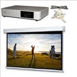 Boardroom, System, 2, -, Sony, HD, 5000, lumen, Laser, 16:10, projector, mount, and, 2.6m, wide, Electric, Screen, 