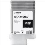 Canon, PFI-107MBK, MATT, BLACK, INK, 130ML, 