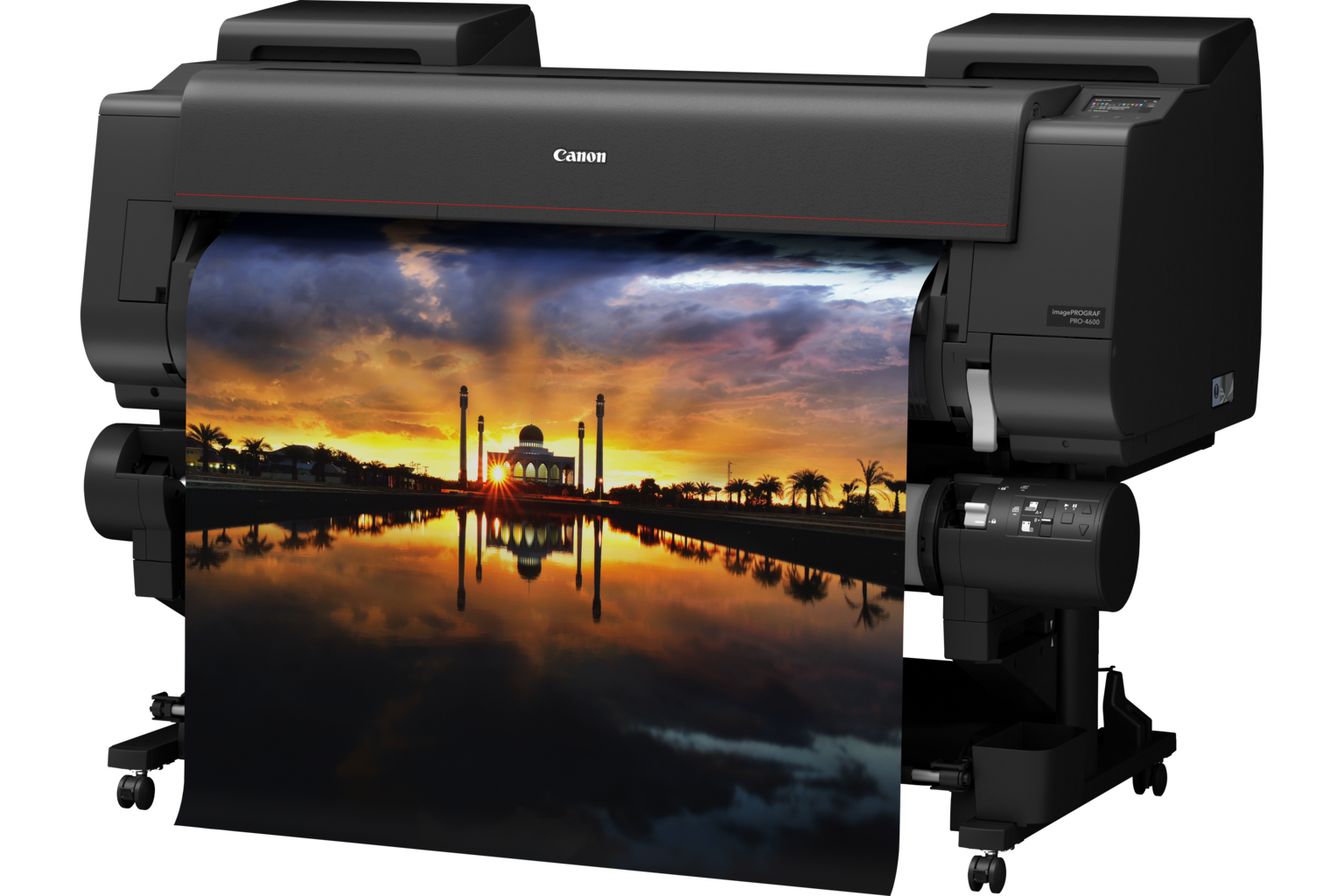 Large Format - B0/Canon: Canon, iPF, PRO-4600, 44, 12, Colour, Graphic, Arts, Printer, with, Stand, 