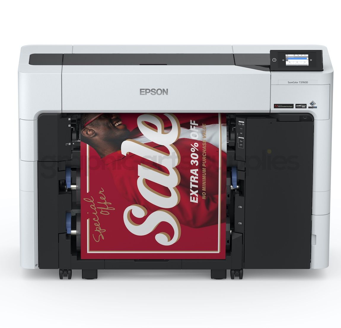 Epson, SureColor, T3760D, A1, 24, 6, ink, Dual, Roll, CAD, Printer, 
