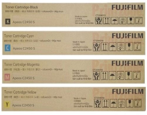 Toner Cartridges/Fujifilm: Fujifilm, Set, of, 4, Toners, (B, Y, C, M), for, C2450, S, A3, MFP, 