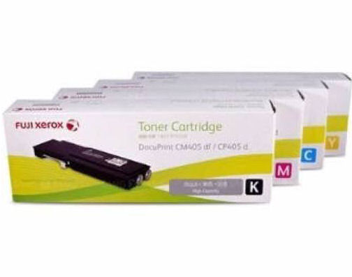 Toner Cartridges/Fuji Xerox: Fuji, Xerox, Set, of, 4, Special, toners, for, DP, CP405D, and, CM405DF, 