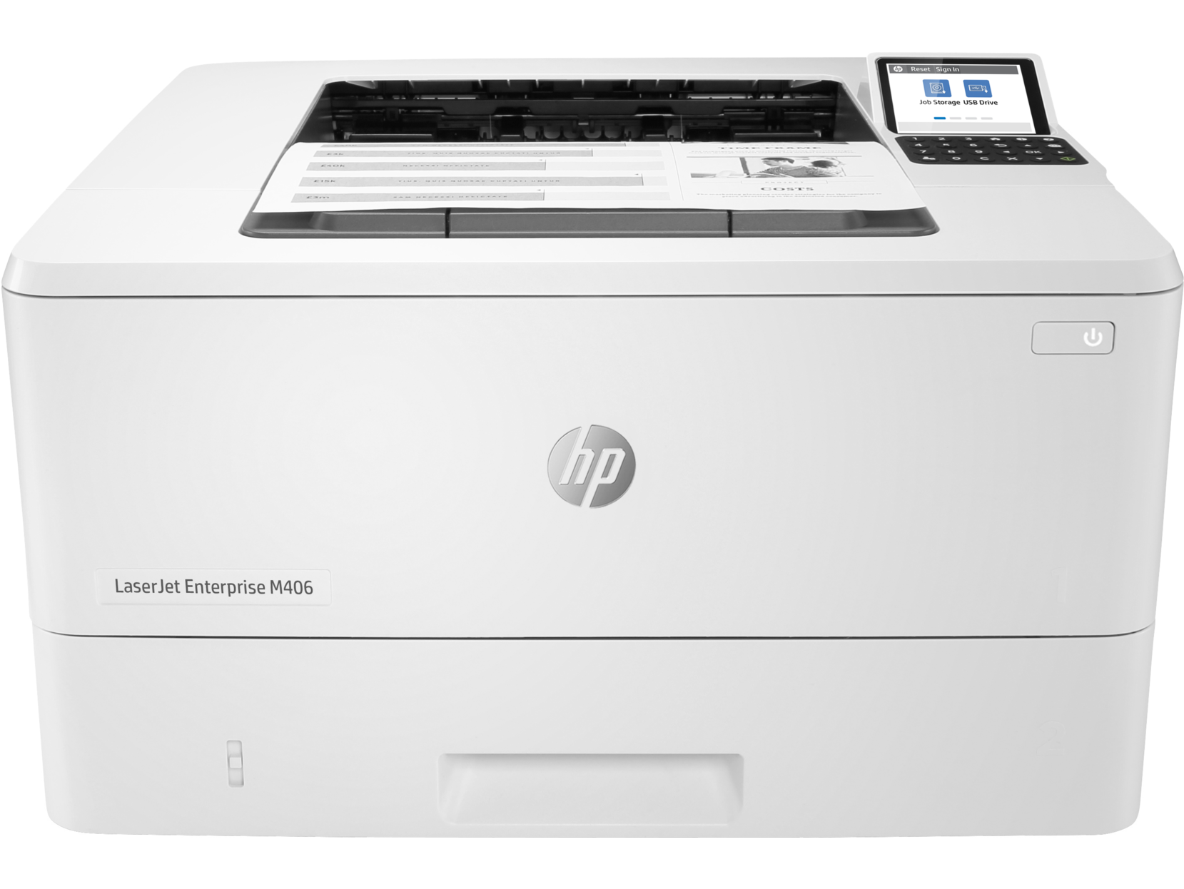 HP, Laserjet, Enterprise, M406dn, 38ppm, Mono, Laser, Printer, 