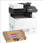 Kyocera, M8124CIDN, A3, 24ppm, Colour, Laser, MFP, with, 4, Toner, Bundle, 