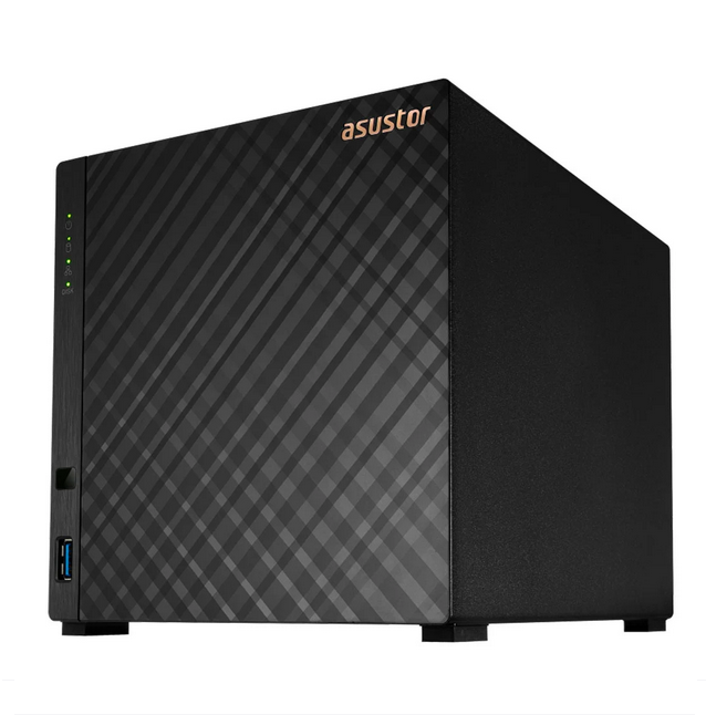 AS1104T, 4-BAY, NAS, 3.5(0/4), QC-1.4GHz, 1GB, 2.5G, LAN(1), TWR, 3YR, 