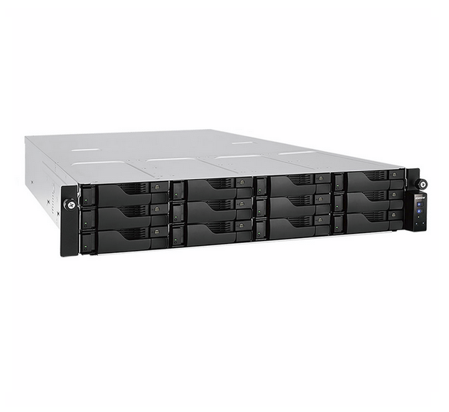 AS6512, 12-BAY, NAS, 3.5/2.5(0/12), QC-2.1GHz, 8GB, GbE, LAN(1), 2.5G(2), PCIe, RPS, 2RU, 3YR, 