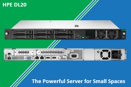 HPE, ProLiant, DL20, Gen11, E-2436, 2.9GHz, 6c, 1P, 1x32GB-U, 4SFF, MR408i-o, 1x500W, 3Y, W, 