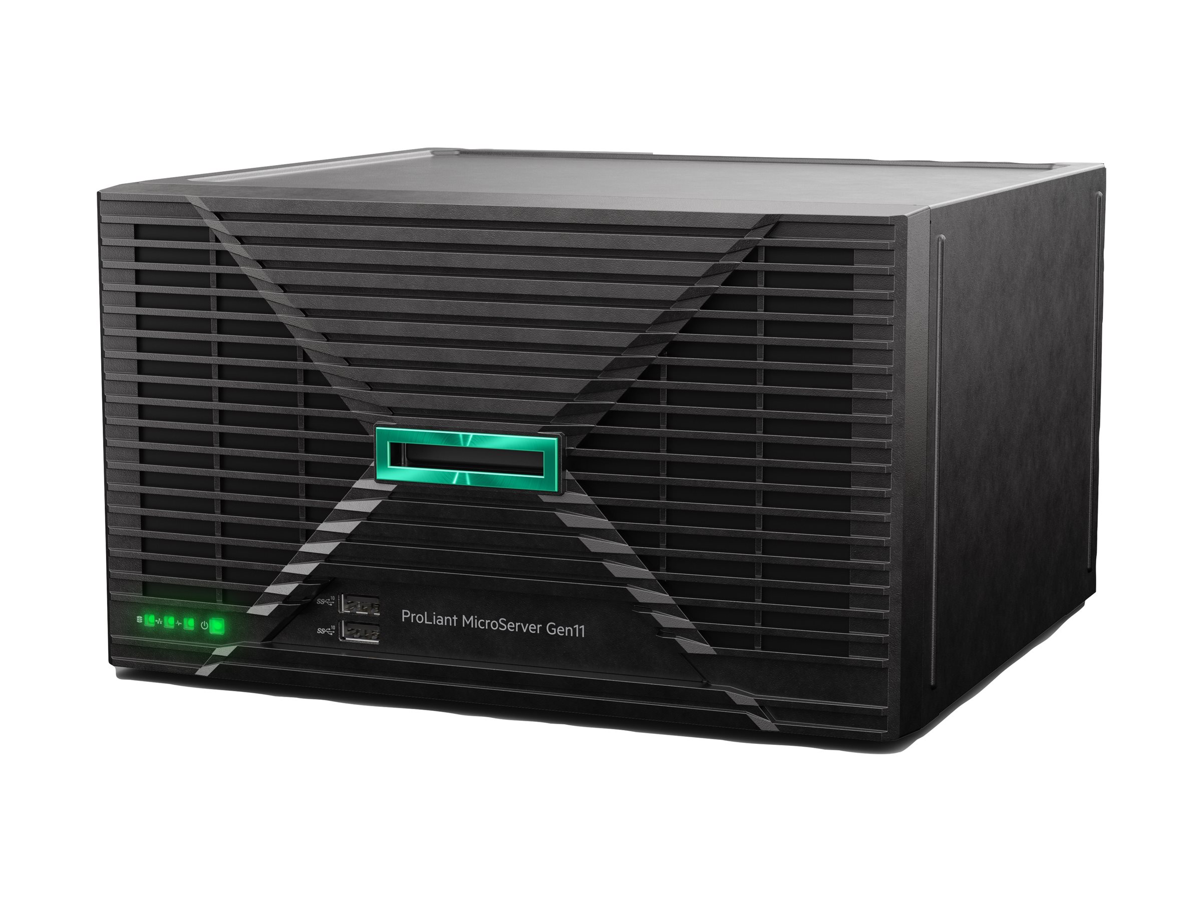 HPE, ProLiant, MicroServer, Gen11, E-2414, 2.6GHz, 4c, 1P, 1x16GB, 4LFF-NHP, 2x4TB, HDD, 180W, Ext, PSU, 
