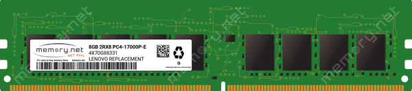 8GB, 2RX8, PC4-2133-E, CL15, DDR4-2133, MEM, 