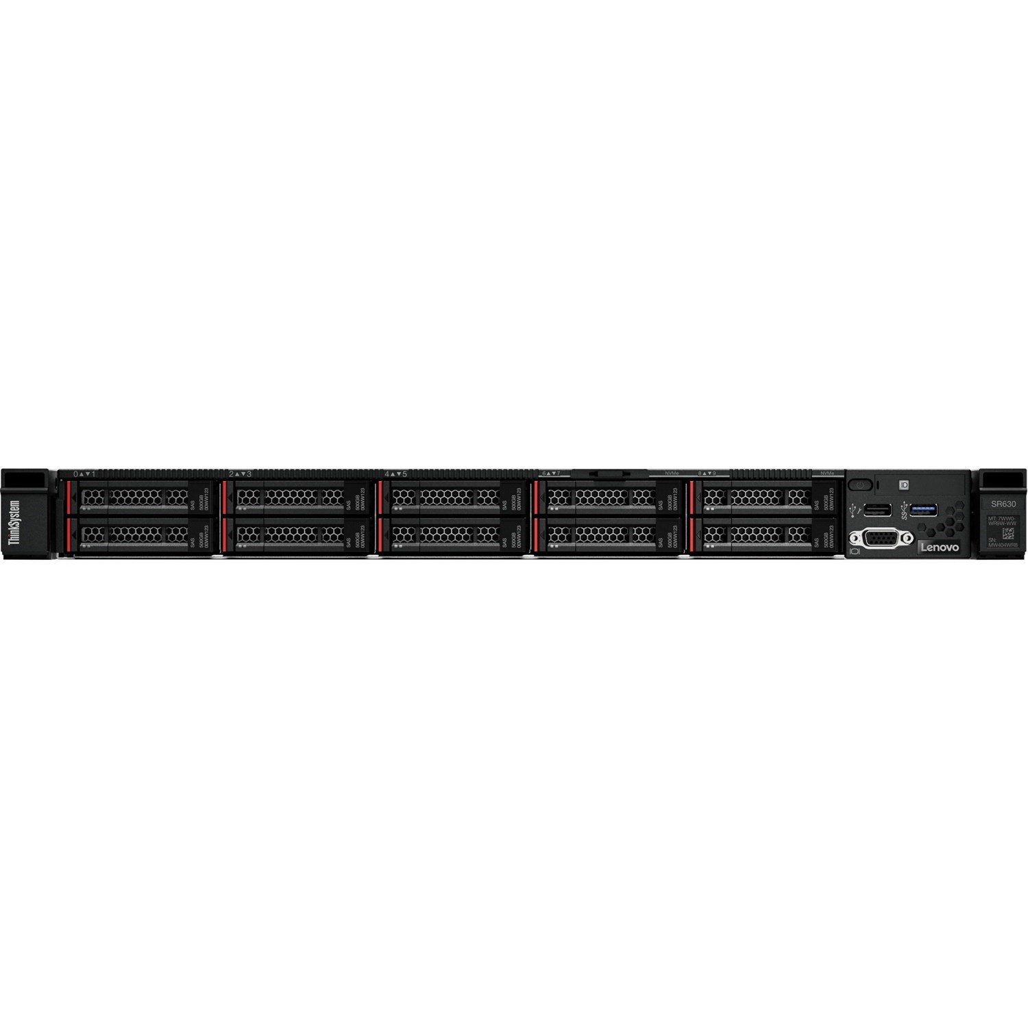 Rack Mounted/Lenovo: THINKSYSTEM, SR630, 4110X1, 16GX1, 