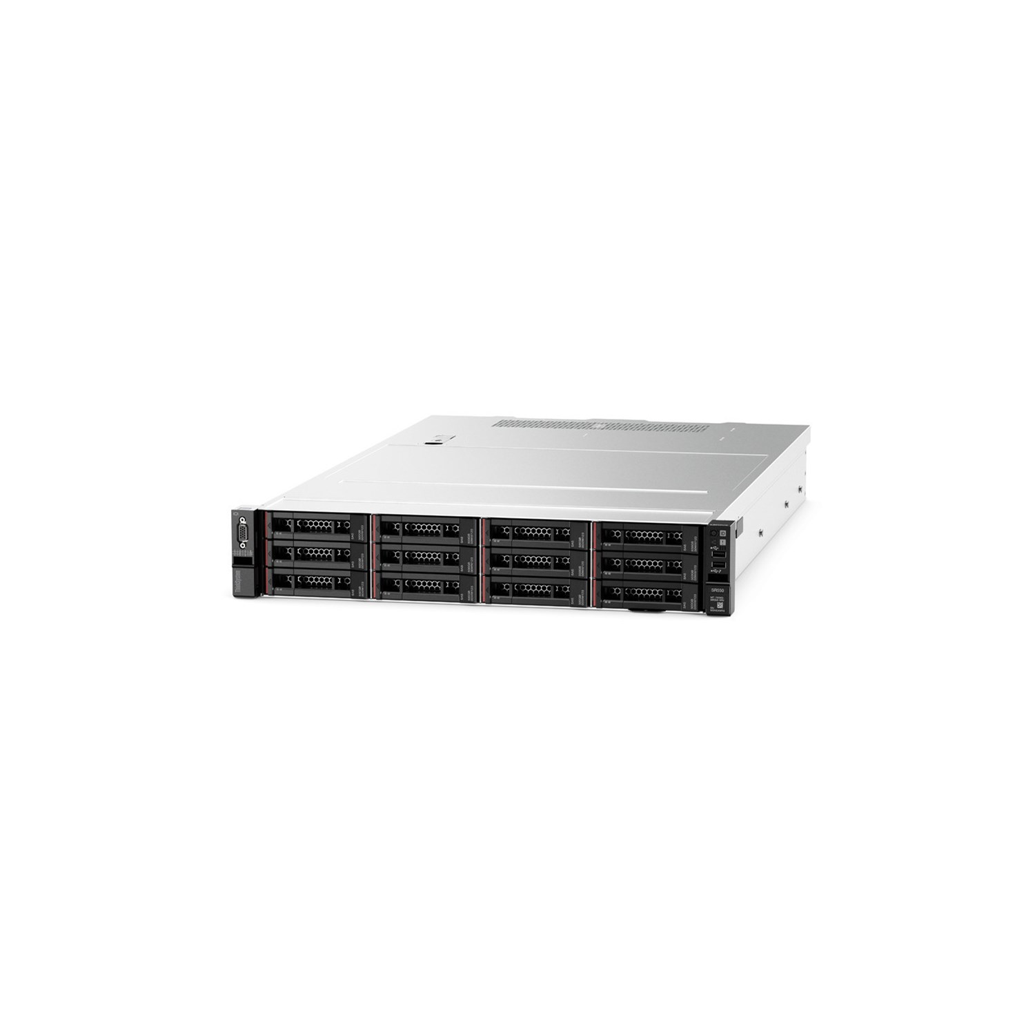 Rack Mounted/Lenovo: SR550, SILVER, 4208, 8, Core, with, 16GB, RAM, 8SFF, drive, bays, and, 530-8i, array, 