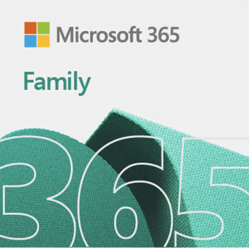 Microsoft, 365, Family, 2023, English, APAC, 1, Year, Subscription, Medialess, for, PC, &, Mac, 
