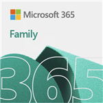 Microsoft, 365, Family, 2023, English, APAC, 1, Year, Subscription, Medialess, for, PC, &, Mac, 
