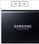 Samsung, T5, Portable, Solid, State, Drive, (SSD), 1TB/Up, to, 540MB/Sec, Transfer, speed/Rose, Gold/51g, 