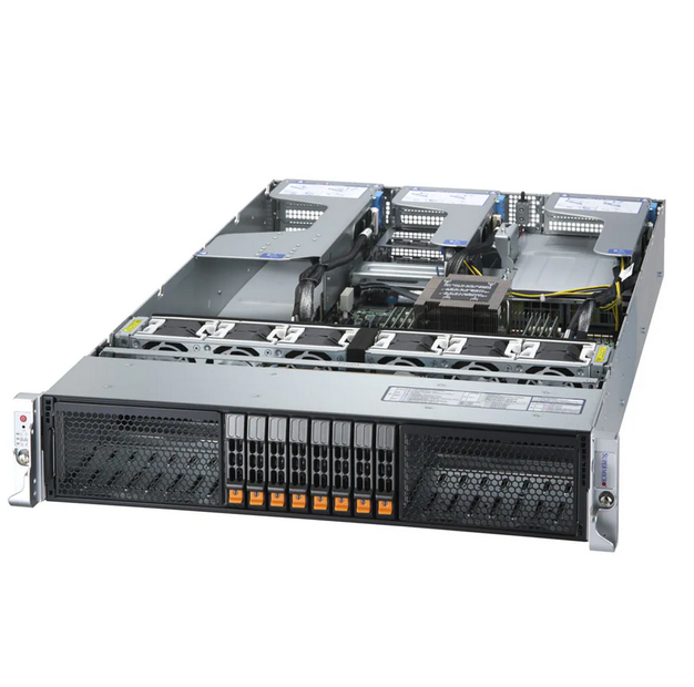 Supermicro, AS2115, Rackmount, Workstation, with, 24C, Threadripper, PRO, 7965WX, 128GB, RAM, dual, 1.8TB, SAS, 