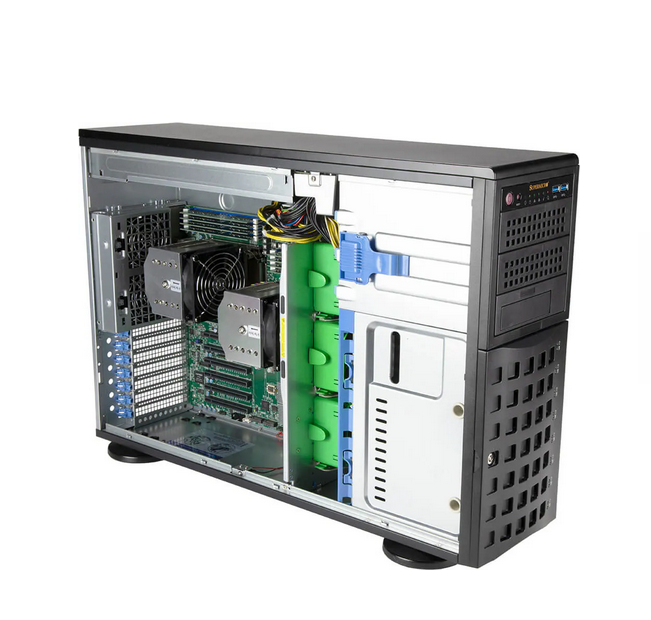 Supermicro, SuperWorkstation, 740AT, with, 4310T, 10, core, processor, and, 128GB, RAM, dual, 1.92TB, 