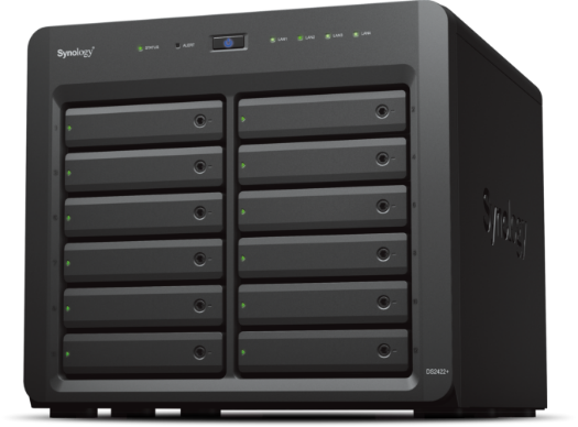 Tower/Synology: Synology, DiskStation, DS2422+, 12-Bay, 3.5", Diskless, AMD, Ryzen, Quad-core, 2.2GHz, 4xGbE, NAS, (Scalable), 3, Year, Warranty, 