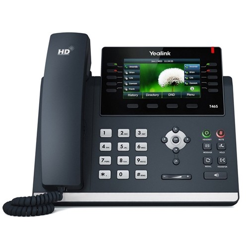 Yealink, SIP-T46S, -, 16, Line, IP, phone, 4.3, 480x272, pixel, colour, display, with, backlight, Dual, Gigabit, Ports, 10, Program, ke, 