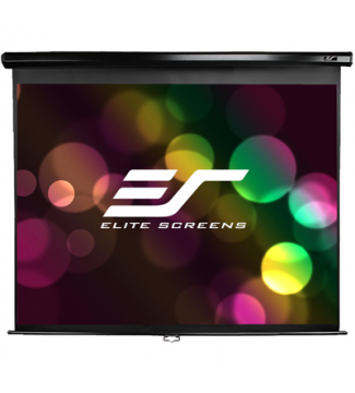 Elite, Screens, M100UWH, 100, (2.2m, wide), 16:9, Manual, Pull-down, projection, screen, with, Black, Case, 
