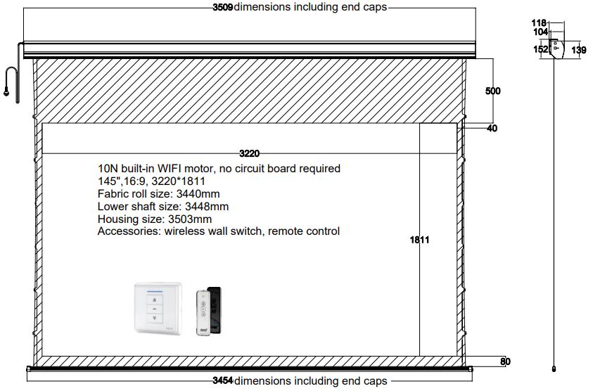 Business And Education (16:10)/Sg Audio Visual: SG, ME, Series, 149, 3.3m, wide, 16:9,  Electric, Projector, Screen, 