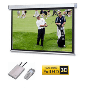 SG, Audio, Visual, A, Series, Electric, Screen, 126, 16:9, (2.8m, *, 1.58m), with, white, case, and, fiberglass, surface, 