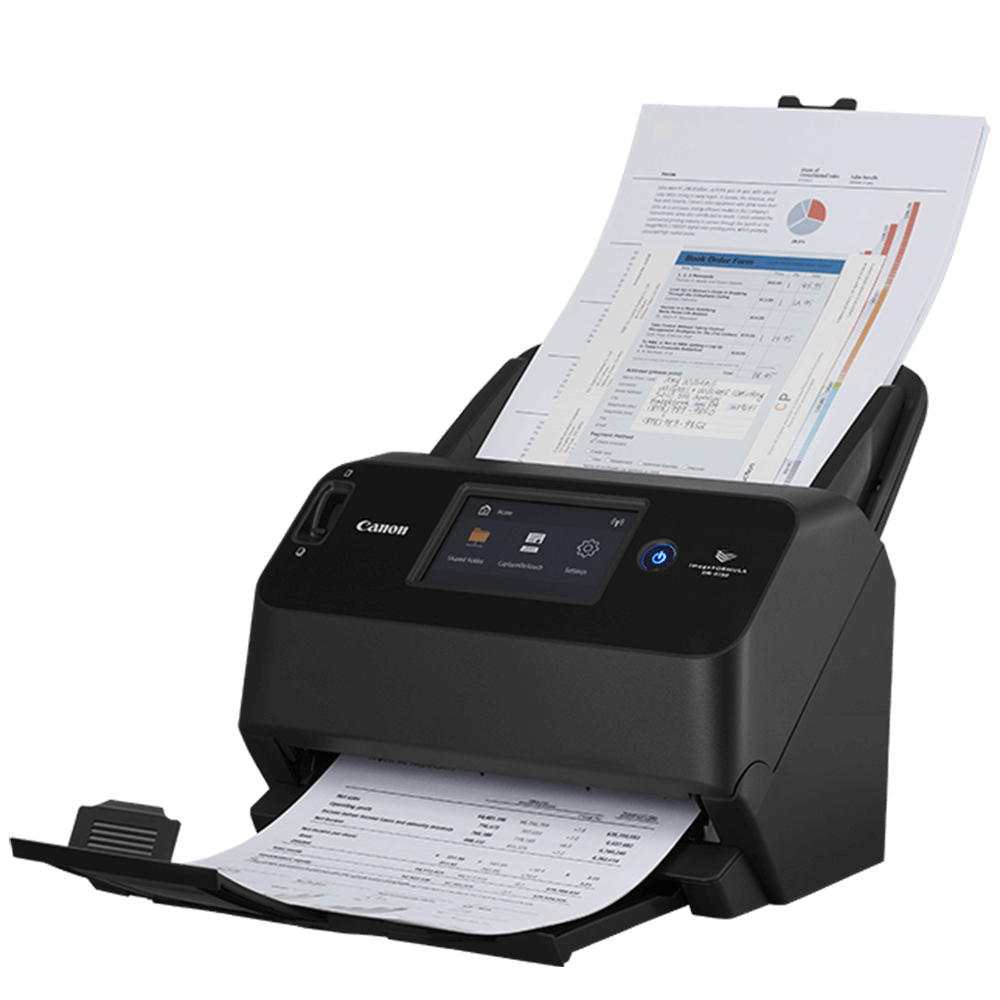 Canon, DR-S150, A4, 45PPM, Document, Scanner, with, 60, Sht, Adf, 