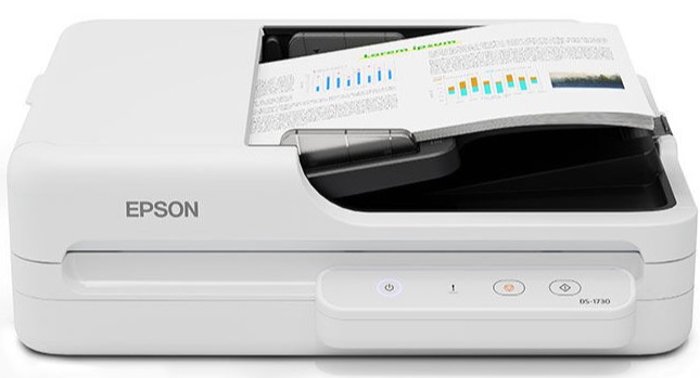 Epson, DS1730, Scanner, USB, A4, Flatbed, and, 30ppm, Sheetfed, Scanner, 