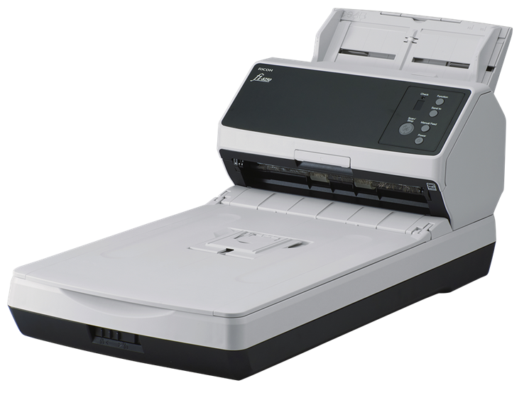Fujitsu, FI-8250, A4, 50ppm, USB, 3.2, Document, Scanner, with, Flatbed, 