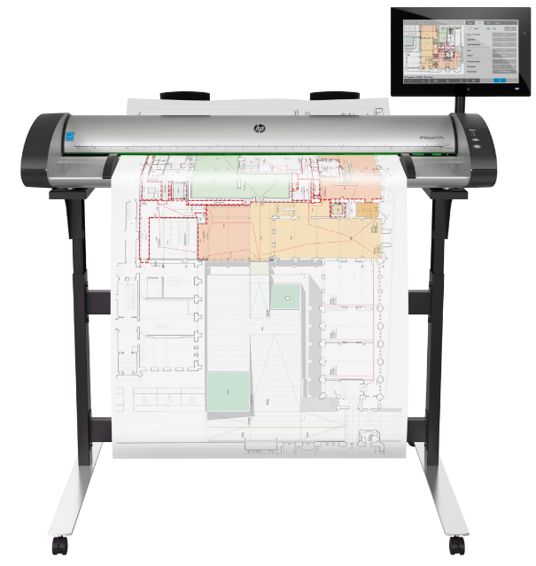 HP, SD, PRO, 2, 44, 1200dpi, Scanner, with, Touchscreen, and, Stand, 