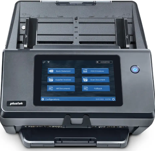 Plustek, eScan, A450, Pro, 60ppm, Network, Document, Scanner, 