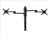 Atdec, Dual, Monitor, Mount, Independant, Swing, Arms, on, Post., Up, to, 32", Max, load:, 8kg, (flat), 5.5kg, (curved), Bolt-Thro, 