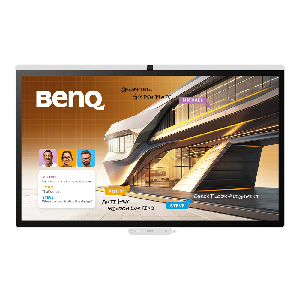 BENQ, 55, CP5505, 4K, UHD, 450NITS, AI, Touchscreen, with, Camera, and, Android, 15, 